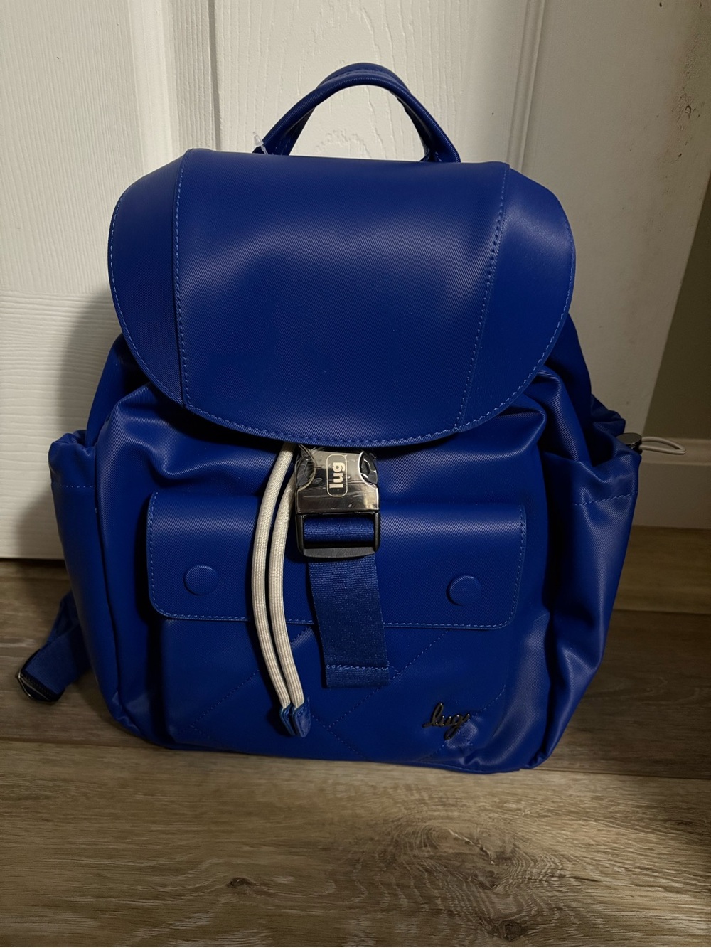 LUG wiffle satin luxe VL backpack in sapphire
